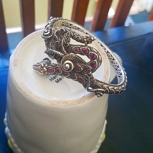 Barbara Bixby Snake Bracelet Sterling Silver and 18k Gold